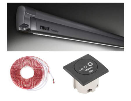 RSM0117 SPODNÍ LED OSVĚTLENÍ SE STMÍVAČEM PRO MARKÝZY THULE 4M